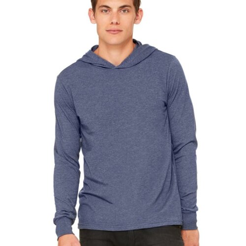 Unisex Jersey Hooded Long Sleeve Tee Thumbnail