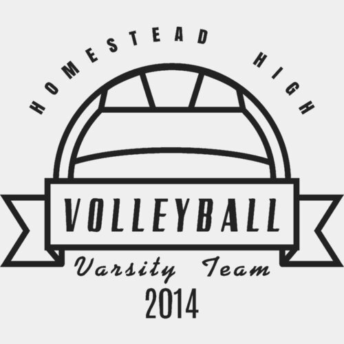 Volleyball Template DNT001 BW Thumbnail