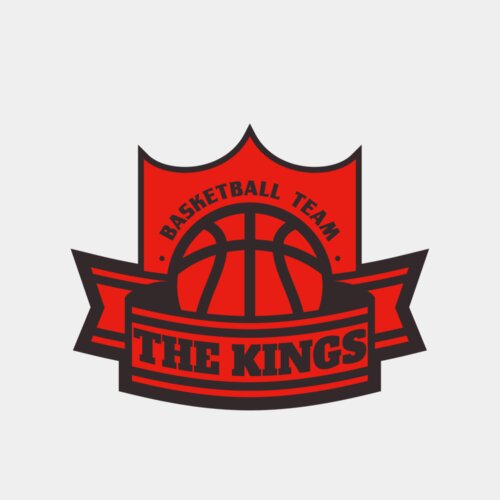 The Kings Basketball team Logo Template Thumbnail