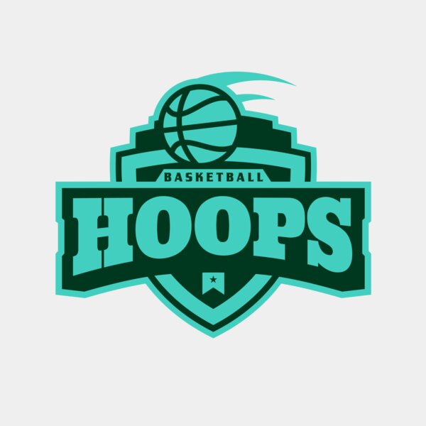 Hoops Basketball logo template 02 Thumbnail