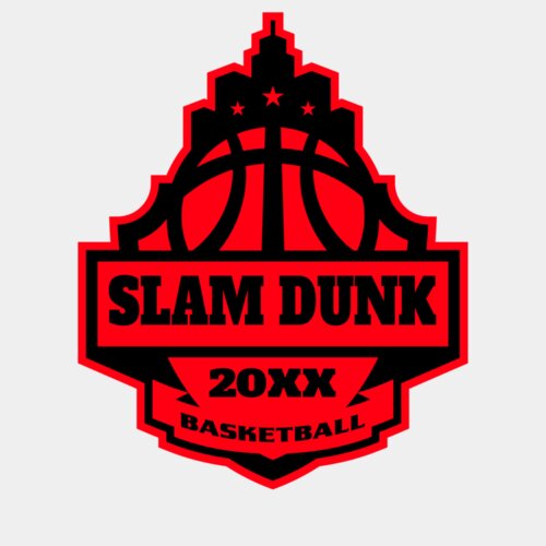 SLAM DUNK Basketball Logo Template Thumbnail