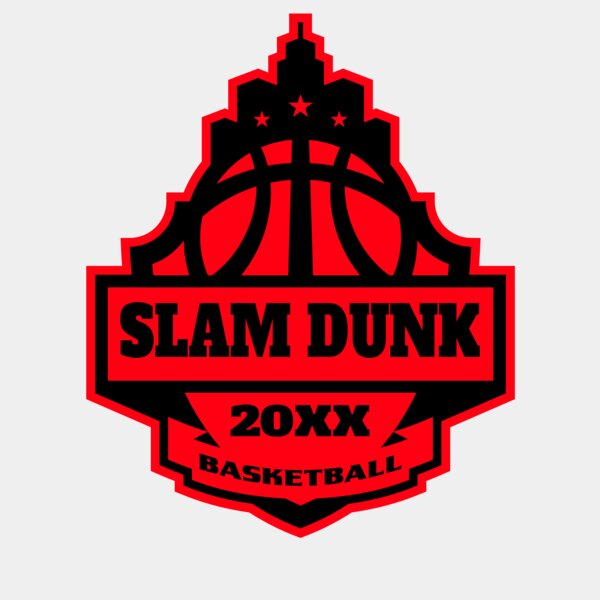 SLAM DUNK Basketball Logo Template Thumbnail