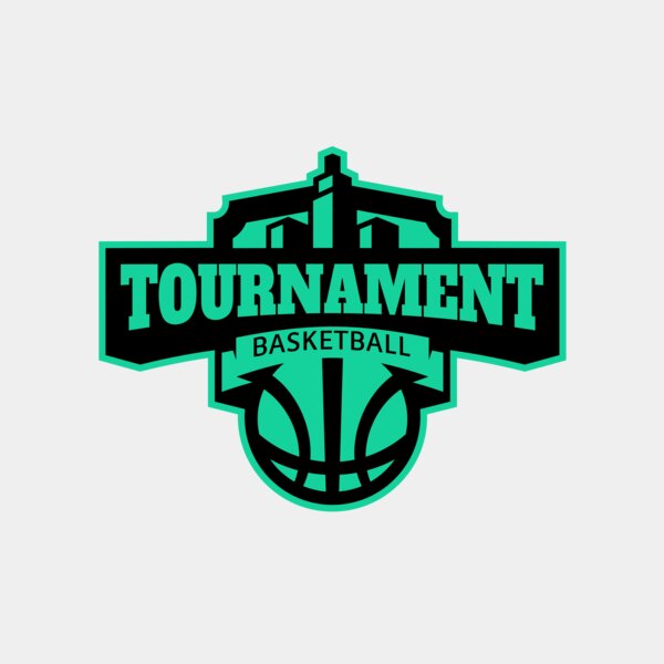 Tournament Basketball logo template Thumbnail