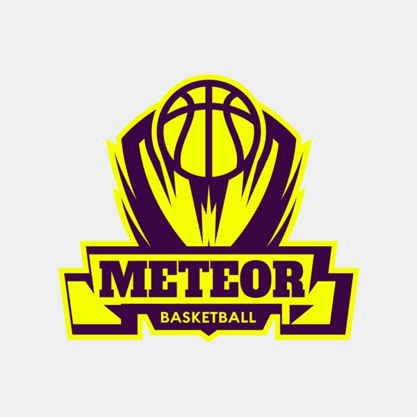 Meteor Basketball Logo Template Thumbnail
