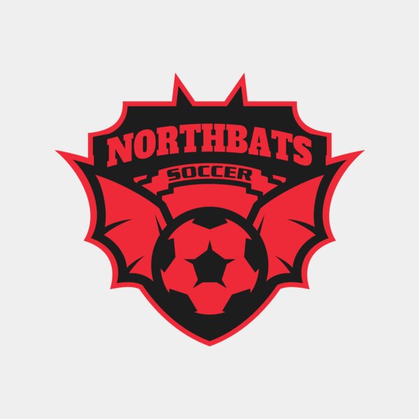 North bats Tournament Soccer logo template Thumbnail