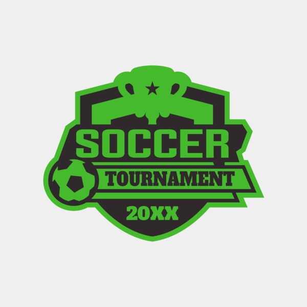 Soccer Tournament logo template 02 Thumbnail