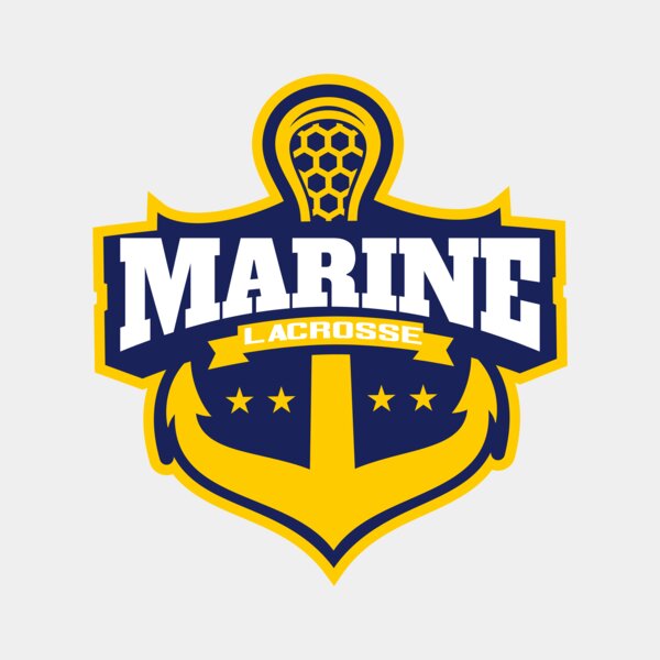 Marine Lacrosse Logo Template Thumbnail