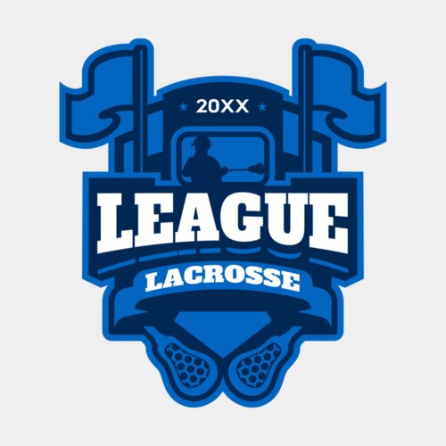 League Lacrosse Logo Template Thumbnail