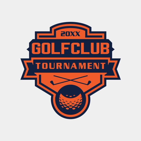 Golf club Tournament logo template 02 Thumbnail
