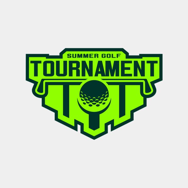 Tournament Summer golf logo template Thumbnail