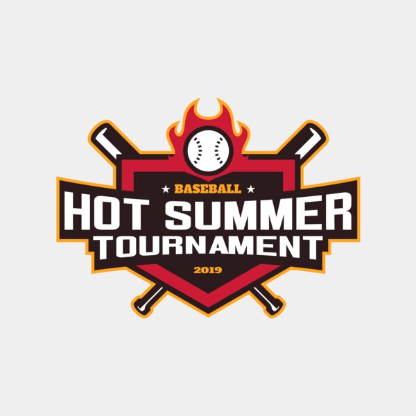 Hot Summer Tournament Baseball logo 01 Thumbnail