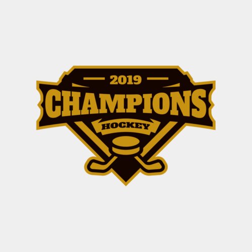 Champions Hockey logo template Thumbnail