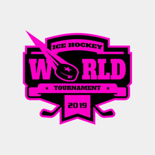 World Ice Hockey Tournament logo template Thumbnail