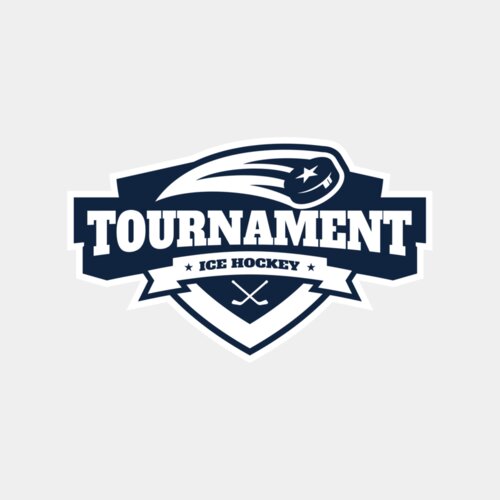 Tournament Ice Hockey logo template 02 Thumbnail