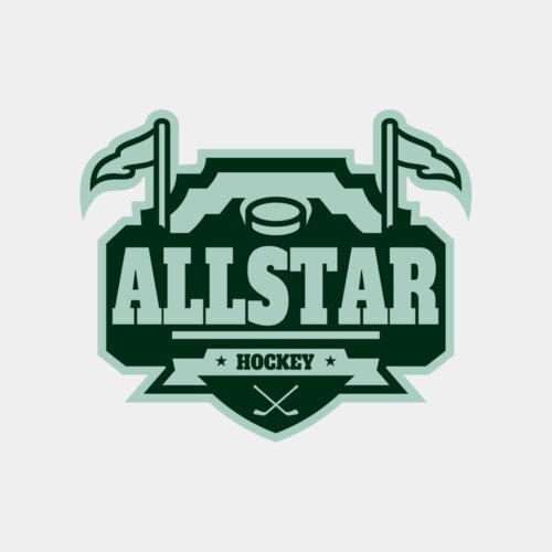 All Star Hockey Tournament logo template 02 Thumbnail