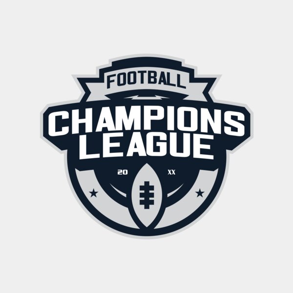 Champions League Football logo template Thumbnail