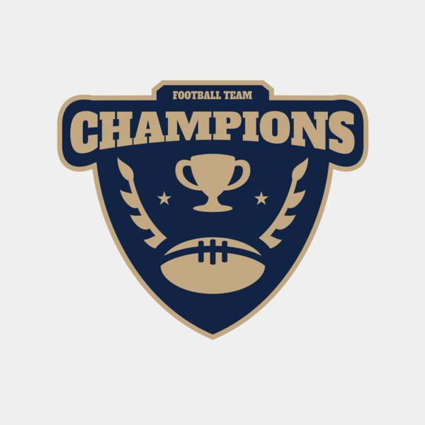Champions Football Team logo template Thumbnail