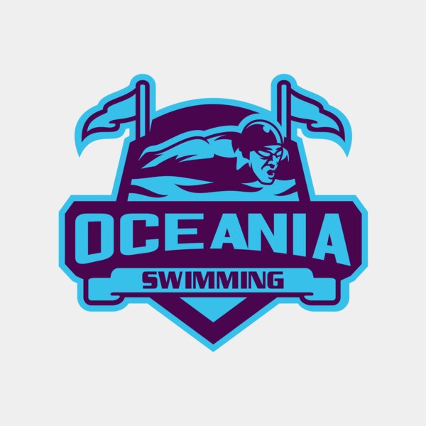 Oceania Swimming logo template Thumbnail