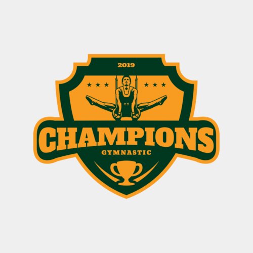 Champions Gymnastic logo template Thumbnail