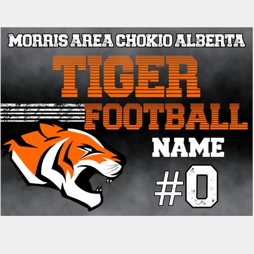 Tiger Football Yard Sign 26 Thumbnail