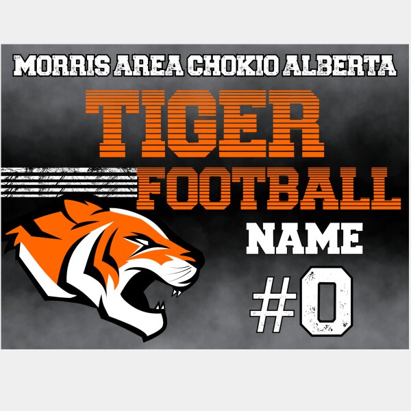 Tiger Football Yard Sign 26 Thumbnail