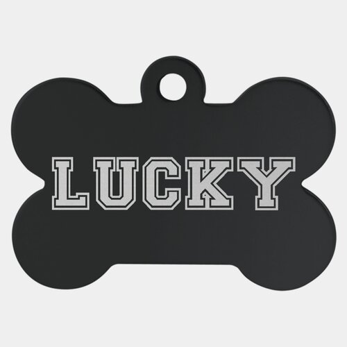 Personalized Aluminum Bone Pet Tag - Small Thumbnail