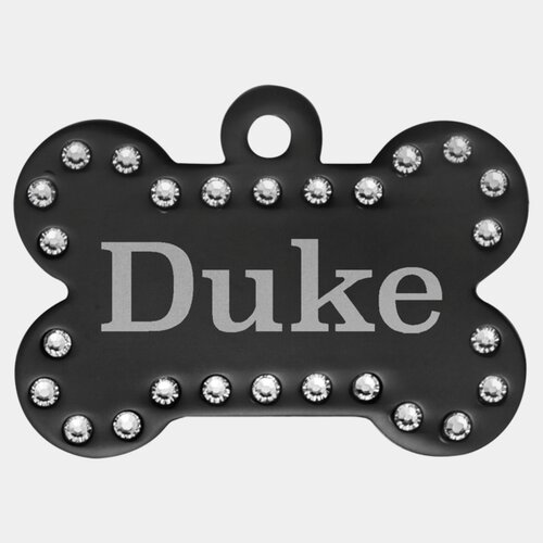 Personalized Swarovski Bling Bone Pet Tag Thumbnail