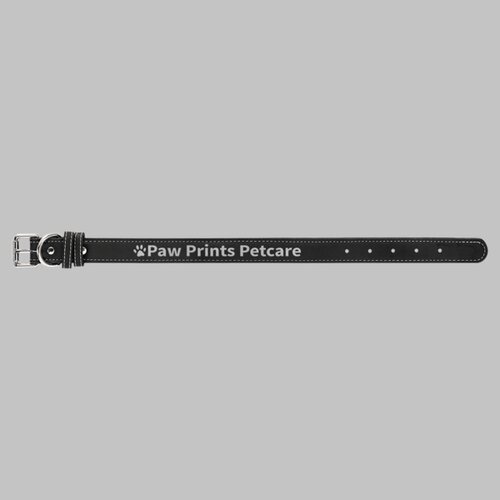 Personalized Leatherette Dog Collar - Medium Thumbnail