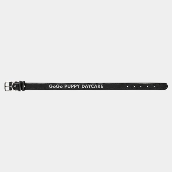 Personalized Leatherette Dog Collar - Large Thumbnail