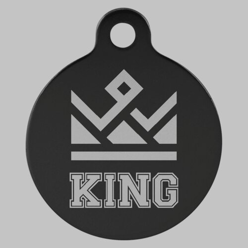 Personalized Aluminum Round Pet Tag - Small Thumbnail