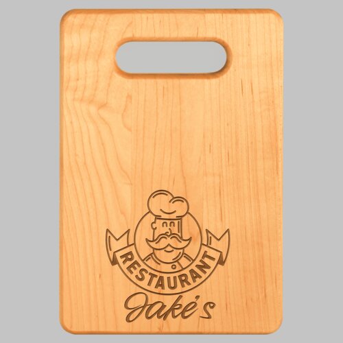 Personalized 9" x 6" Maple Cutting Board Thumbnail
