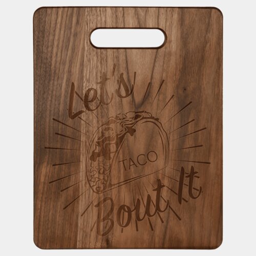 Personalized 11 1/2" x 8 3/4" Walnut Cutting Board Thumbnail