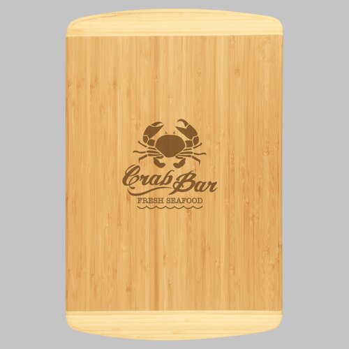 Personalized 18" x 12" Bamboo 2-Tone Cutting Board Thumbnail