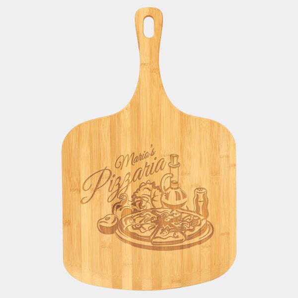 Personalized 23 1/2" x 14 1/2" Bamboo Pizza Board Thumbnail