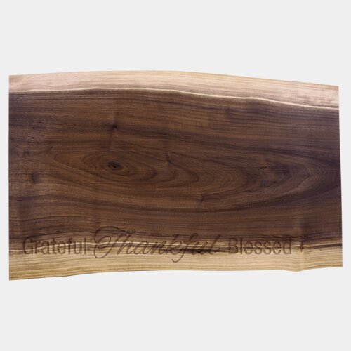 Personalized 20" x 12" Black Walnut Cutting and Charcuterie Board Thumbnail