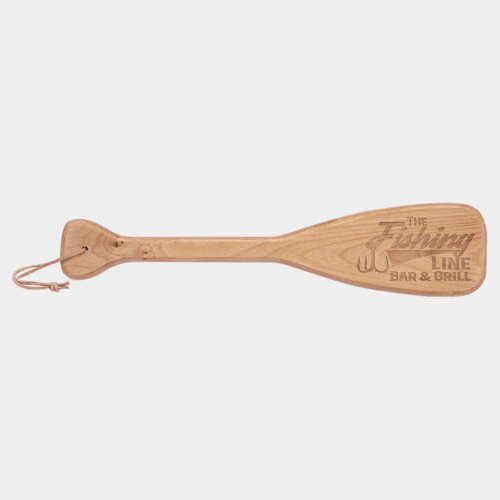 Personalized 18" x 4" Boat Paddle with Leather String Thumbnail