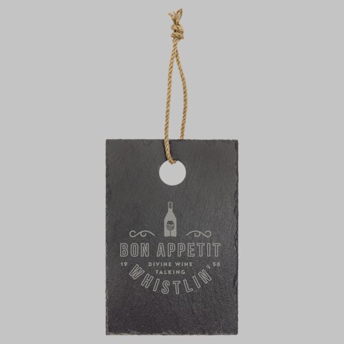 Personalized 9" x 6" Rectangle Slate Cutting Board with Hanger String Thumbnail