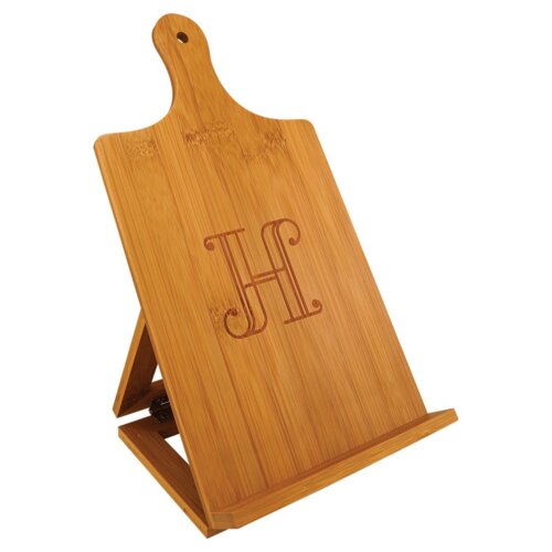 Personalized 7 1/4" x 13 1/2" Bamboo Standing Chef's Easel Thumbnail