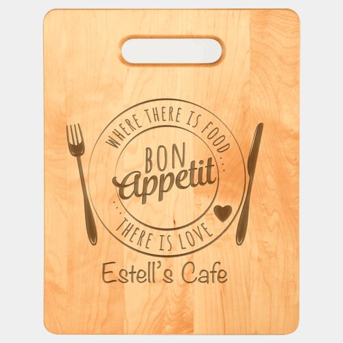 Personalized 11 1/2" x 8 3/4" Maple Cutting Board Thumbnail