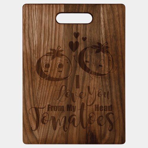 Personalized 13 3/4" x 9 3/4" Walnut Cutting Board Thumbnail