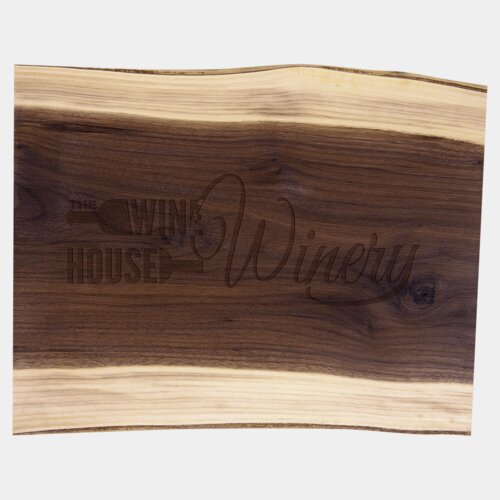 Personalized 15" x 11 1/2" Black Walnut Cutting and Charcuterie Board Thumbnail