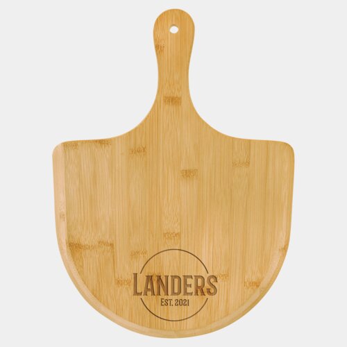 Personalized 15 1/2" x 11" Bamboo Pizza Board Thumbnail