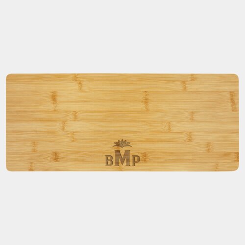 Personalized 19 3/4" x 8" Bamboo Charcuterie Board/Cutting Board Thumbnail