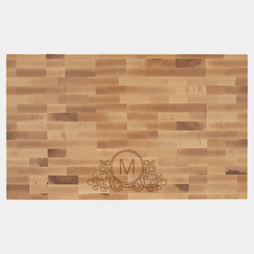 Personalized 22" x 13" x 1 1/2" Maple Butcher Block Cutting Board Thumbnail