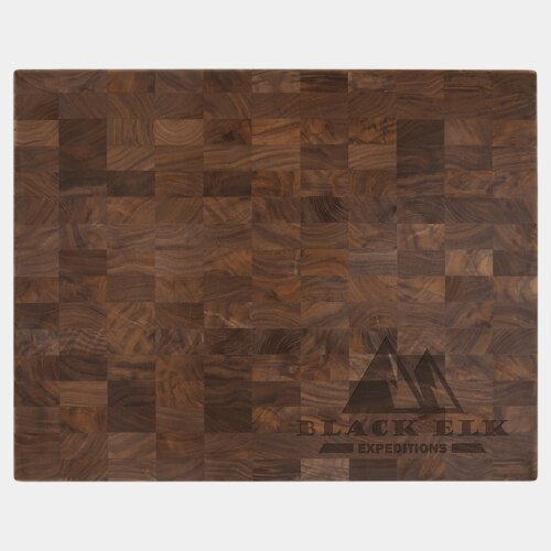 Personalized 22" x 13" x 1 3/8" Walnut Butcher Block Cutting Board Thumbnail