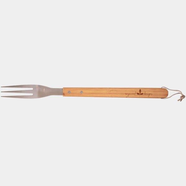 Personalized 16 1/4" Bamboo Barbeque Fork Thumbnail