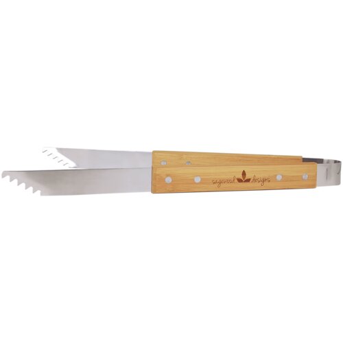 Personalized 14" Bamboo Barbeque Tongs Thumbnail