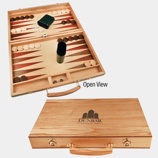 Personalized 15" x 9 1/2" Backgammon Game Thumbnail