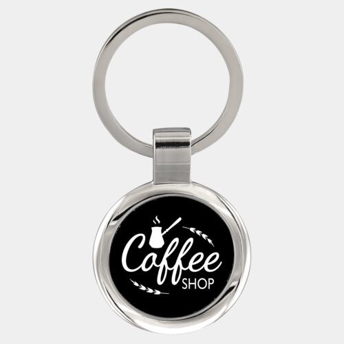 Personalized Anodized Aluminum Round Keychain Thumbnail