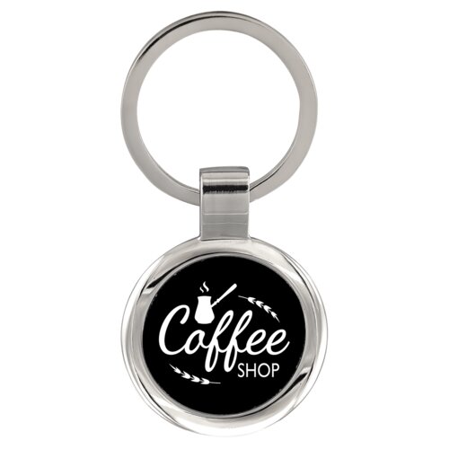 Personalized Anodized Aluminum Round Keychain Thumbnail